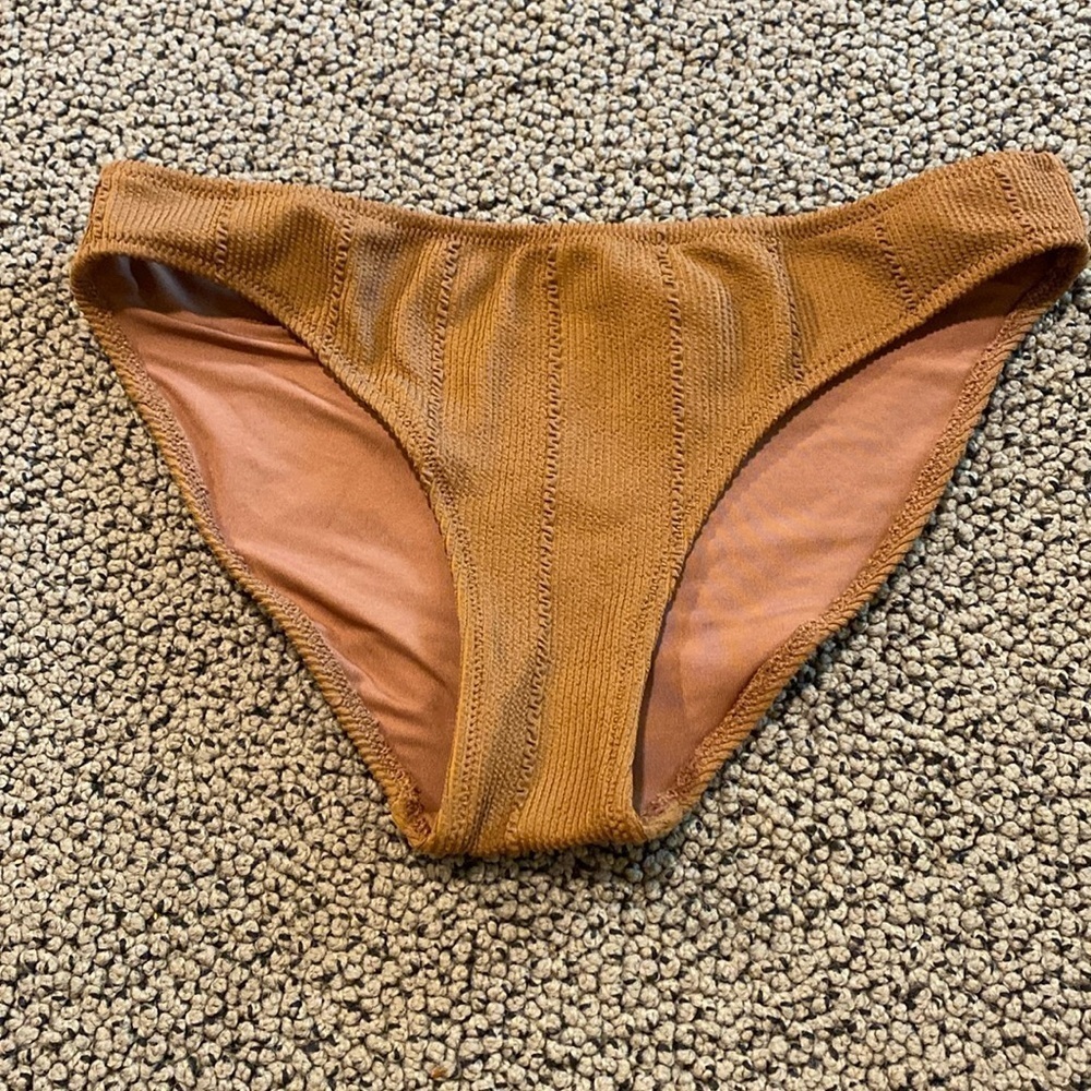 Aerie Brown Bikini Bottom Size Small in EUC